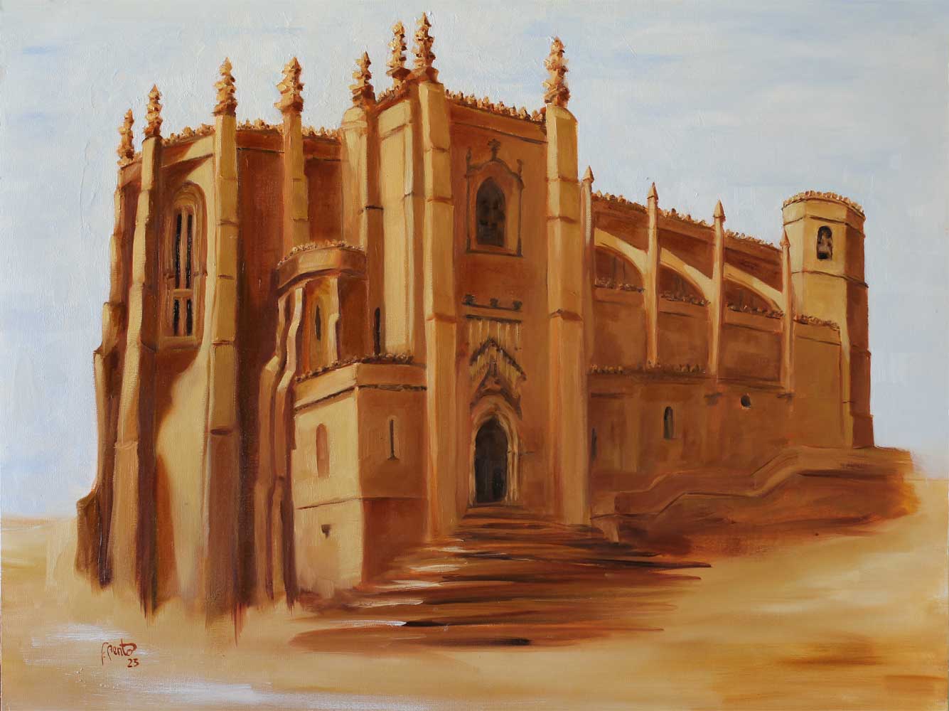 pintura a oleo Se da guarda